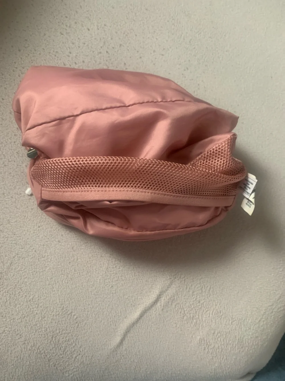 lululemon athletica Blush Pink Cosmetic Pouch with Gold Logo